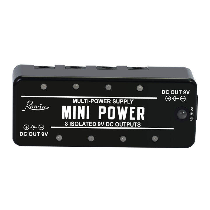 Rowin LEF329 Mini Power Pedal Guitar Pedals Power Supply Multi Circuit Power 8 Isolated 9V