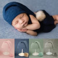 【YD】 1 Pcs Newborn Photography Hat Baby Knit Fur Photo Studio Props Accessories