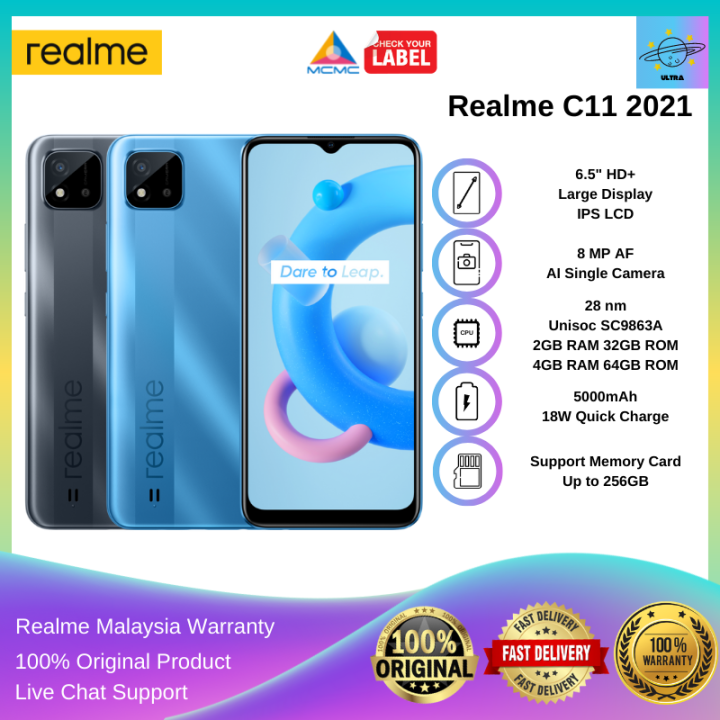 Realme C11 2021 [2GB+32GB/4GB+64GB] Original Smartphone 1 Year Warranty ...