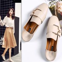 sle Doudou shoes womens summer obedient socie flat sgle shoes round le belt 23 new retro sm leather shoes