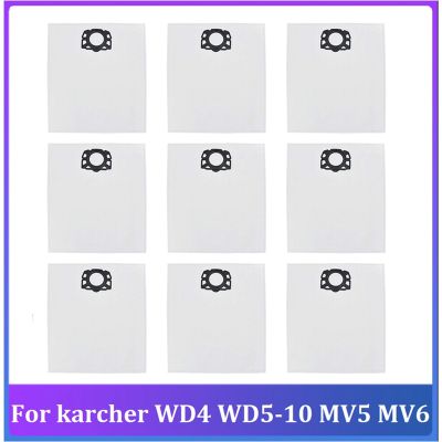 9 Pcs Dust Bag for Karcher WD4 WD5-10 MV5 MV6 Robot Vacuum Cleaner Parts Accessories