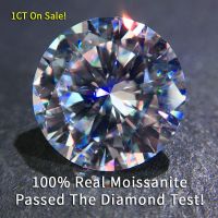 1CT หิน Moissanite แท้ VVS1ตัด3EX สี6.5มม. สำหรับขายส่งเป็นเพชร