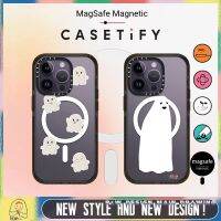 Magnetic Case Cute Ghost CASETiFY Phone Case Compatible for iPhone14/13/12/11/Pro/Max iPhone Case Transparent Shockproof Protective Acrylic Hard Cover