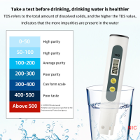 NIC 2023ใหม่ TDS ปากกาทดสอบน้ำดิจิตอล, เครื่องวัดวิเคราะห์คุณภาพน้ำตรวจสอบความบริสุทธิ์ของน้ำเครื่องทดสอบพีเอช