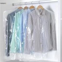 10Pcs Transparent Plastic Clothes Dust Covers Waterproof Dustproof Disposable Bags Closet Organizer 50X75cm