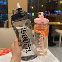 HOT JKCXLLAQESS 531[HOT SHEJIQWQESS 531] 1.5L/ขวดน้ำ2L ความจุขนาดใหญ่เดินทางกลางแจ้งทนอุณหภูมิสูงฟางพลาสติกแบบพกพาผู้ใหญ่กีฬา BPA ฟรี