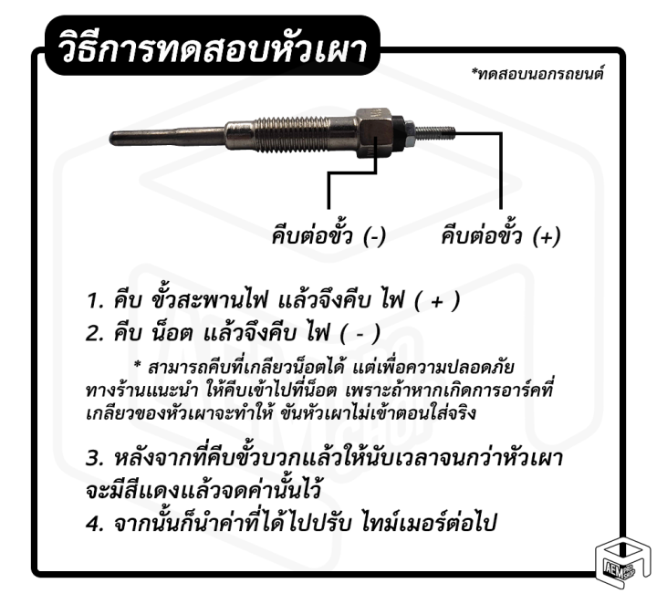 หัวเผา-pi-40-22-5v-เกรดa-อีซูซุ-ทีเอ๊กซ์-isuzu-tx-รถบรรทุก-หัวละ-ราคาต่อชิ้น