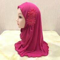 【YF】 2 To 7 Year Old Girls Hijab Arabesque  Muslim Fashion Head Wrap Turbans Scarf wraps for Women Cool thin section is prevented