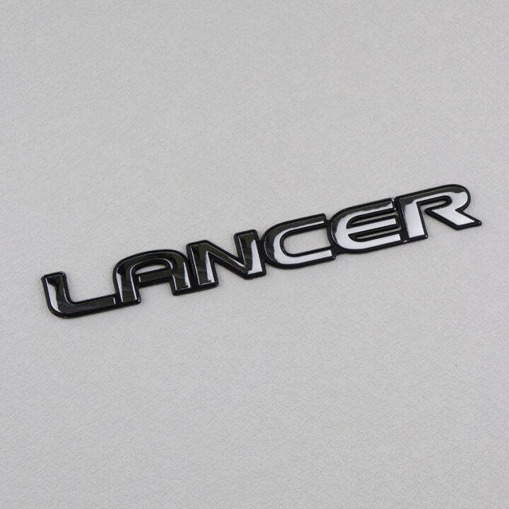 LANCER Logo Sticker Lancer Letter Emblems Badge Car Decals Rear Bumper ...