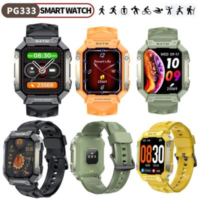 ◙✙ PG333 1.92 Inch Large Screen Full Touch Screen Three Proof Outdoor Waterproof Sports Watch Bluetooth Smart Watch For Android Ios
