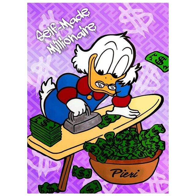 vintage-การ์ตูน-donald-duck-ภาพวาดผ้าใบ-forbes-graffiti-wall-art-โปสเตอร์และพิมพ์สำหรับห้องนั่งเล่นของขวัญสร้างแรงบันดาลใจข้อความ