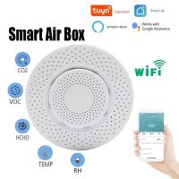 Wifi Air Quality Detector Automation Combustible Gas Detector Leakage Smoke Alarm Tuya Smart APP Home Security Real-Time Monitor