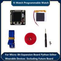 K-Watch Programmable Watch Kit for Micro:Bit Expansion Board Python Editor Wearable Devices Excluding Future Board -Blue