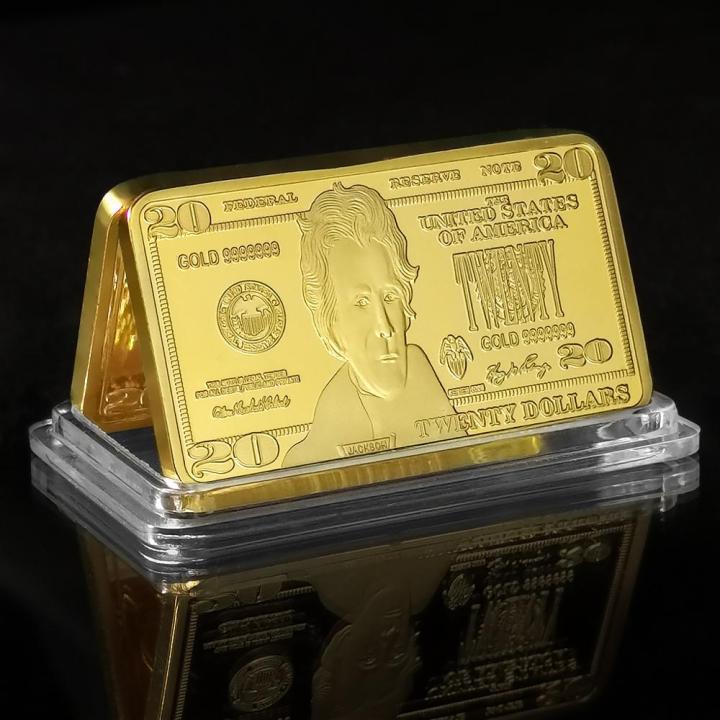 9ชิ้นแตกต่างกัน-usd-10000-1000ทองคำแท่ง500ดอลลาร์แท่งทอง24k-โลหะอเมริกันทองคำแท่งชุบทอง-usd-ปีใหม่