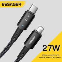 Essager 20W/27W USB C To L สายข้อมูลประเภท C To L สายข้อมูลสนับสนุน Ip12 13 Pro Max 30W ชาร์จเร็ว