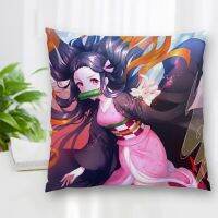 （ALL IN STOCK XZX）Customer Service Decoration Kimetsu Anime Pillow Case Without Yaiba Square Zipper Best Pillow Gift 20X20cm 35X35cm 40x40cm   (Double sided printing with free customization of patterns)