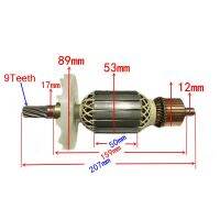 มอเตอร์ใบพัดค้อนรื้อถอน AC 220-230V สำหรับ Hitachi 9ฟัน360286E H65SB2 H65SD2 H65SD H70SD H70SA อุปกรณ์โรเตอร์ชิ้นส่วนสว่านและอุปกรณ์เสริม