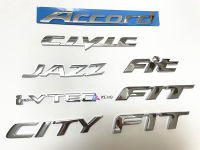 สติกเกอร์ตัวอักษรติดฝากระโปรงท้ายสำหรับ Honda,โลโก้โครเมี่ยม Honda I-VTEC JAZZ CITY CIVIC ACCORD จำนวน1ชิ้น