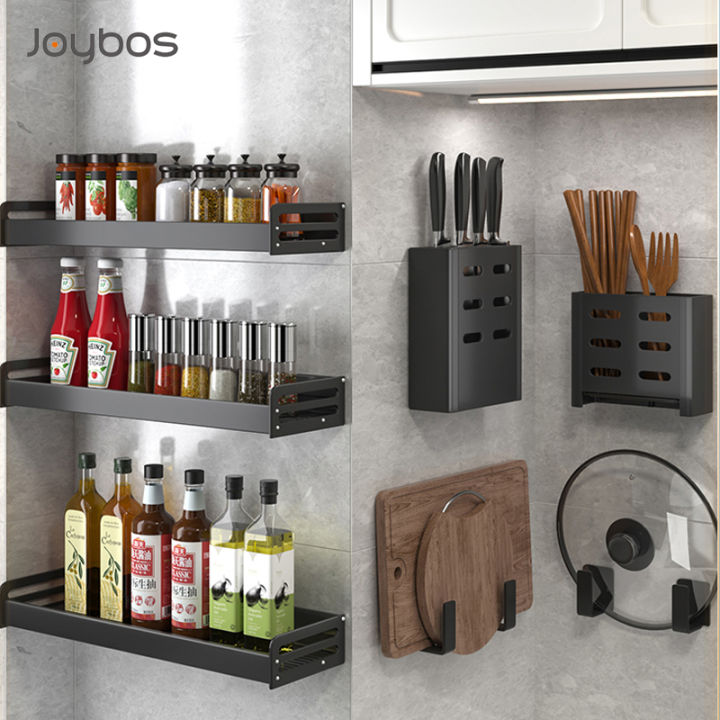 joybos-kitchen-organizer-shelf-set-wall-mounted-seasoning-holder-punch-free-aluminum-kitchen-storage-shelf-set