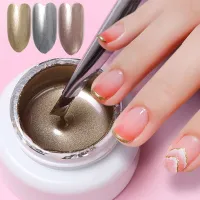 【YP】 Metallic Painting Gel Gold Sparkling Mirror Glitter Nails UV