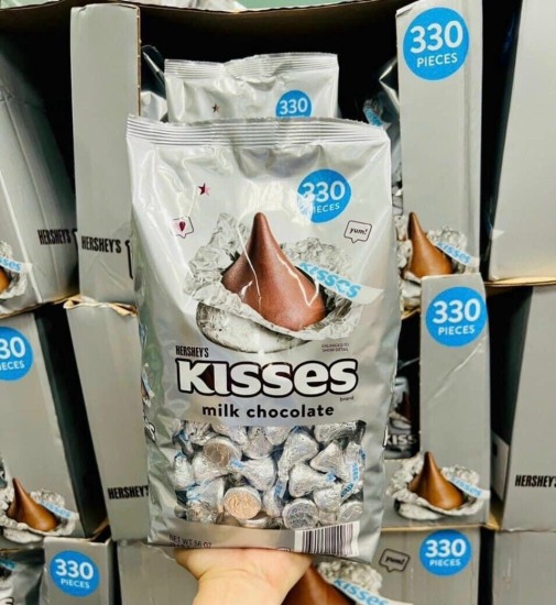 Socola sữa hershey s kisses - túi 1.58 kg 330 viên - ảnh sản phẩm 1