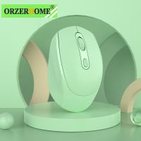 ORZERHOME Rechargeable Wireless Mouse Dual Mode Bluetooth 5.1 Silent Pink Mice 2.4G USB Wireless Gaming Mouse Gamer Accessories Basic Mice