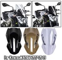 UltrasupplierสำหรับKawasaki Z650 Z 650 Z-650 2017 2018 2019กระจกกระจกShieldหมวกหน้าจอที่เบนทางลมพร้อมBracket Double Bubble