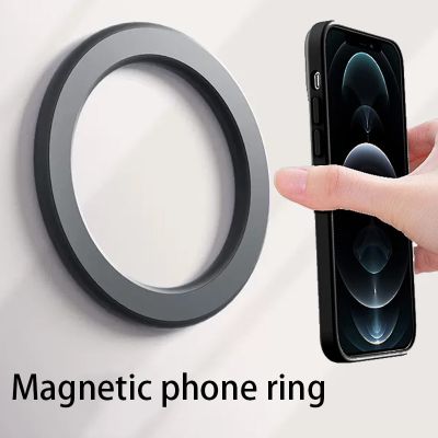 Magnetic Ring Holder For iPhone 14 13 12 Magnet Wall Mobile Phone Holder Magnetic Car Phone Stand