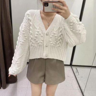 ZARAˉ ZA Womens Original Quality Artificial Jewelry Button Sweater Sweater Jacket For Women Spring And Autumn 5802126 712