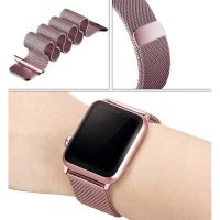 Milanese Loop สำหรับ Band 44มม. 40มม. 45มม. 41มม. 38มม. 42มม. 40 45มม. สร้อยข้อมือ Ultra Series 3 4 5 6 SE 7 8 49มม.