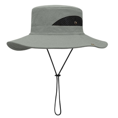 PB หมวก Topi Memancing ปีกกว้างหมวกกันแดดแสงแดดหมวกการป้องกัน UV ในช่วงฤดูร้อนสำหรับตกปลาเดินป่าทำสวนชายหาด
