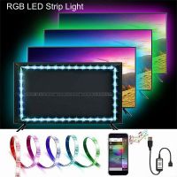 RGB LED Strip Lights Bluetooth Smart Phone APP Control USB 5V Music Sync Tape Lamp for TV Backlight Room Wedding Christmas Decor LED Strip Lighting