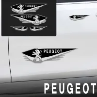 สติกเกอร์รถ3มิติพร้อมรอยขีดข่วนรถยนต์ไฟฟ้ากันชนสติกเกอร์รถสำหรับ Peugeot 206 308 307 207 208 3008 407 508 2008 RCZ