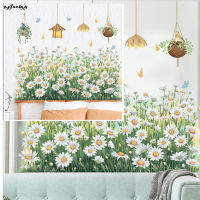 SUC Chrysanthemum Decorative Sticker Nature Flower Wall Sticker Waterproof PVC Window Decal