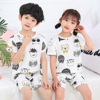 ชุดนอน Baju Bayi Perempuan แขนสั้นคอตตอนสำหรับฤดูร้อน {Pajama queen} ชุดนอนเสื้อผ้าเด็กเล็กการ์ตูนชุดนอนเด็กผู้ชายวัยหัดเดิน