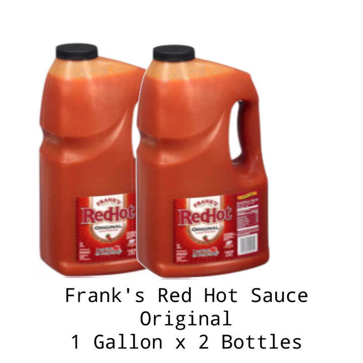 FRANK'S RED HOT SAUCE 1 GAL (2 BOTTLES) Lazada PH