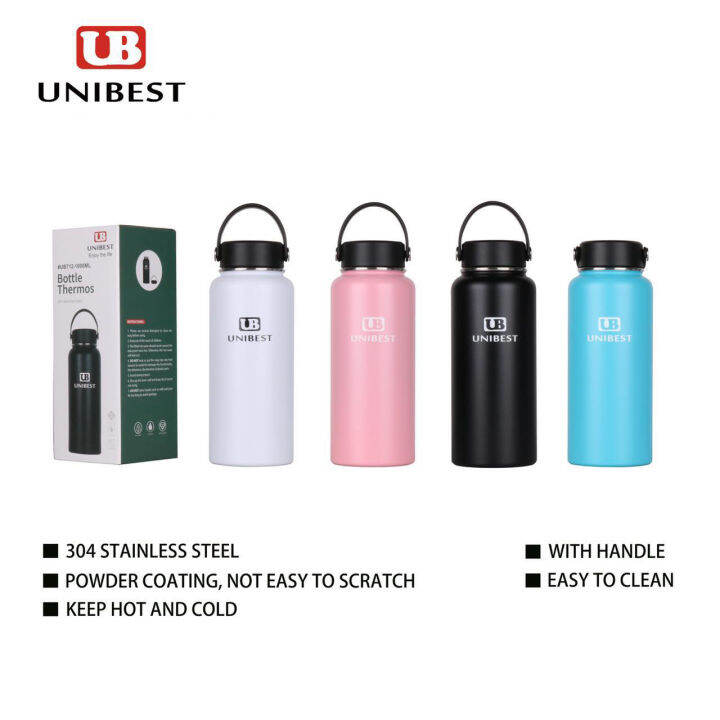 Unibest Ub712-1000ml Bottle Thermos 304 Stainless Steel 