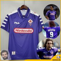 Ready Stock 1998 /1999 Fiorentina Home Football Retro Jersey Men Fans Batistuta Edmundo