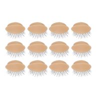 Replacement Eyelids for Eyelash Mannequin Head, Removable Eyelid with Eyelashes Extension Training Lash Mannequin Head