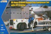 พลาสติก โมเดล ประกอบ kinetic สเกล1/48 USN Ground Support Equipment Set with STT Tractor(K-48115)