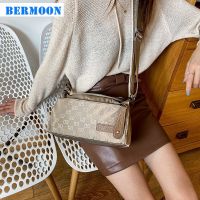 Bermoon Women 2023 New Light Trend Oxford Single Shoulder Messenger Women S Fashion กระเป๋าผ้าไนลอนอเนกประสงค์