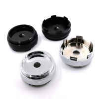 Style car 4Pcs 60mm Silver Black ABS Plastic Car Wheels Center Caps Hub Cover Hubcap Emblem