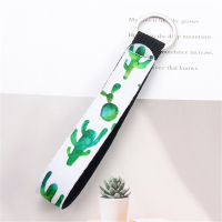 For Key Ribbon Phone Long Case Short Ring Charms Lanyard Keychain Car Flower Pattern Cloth