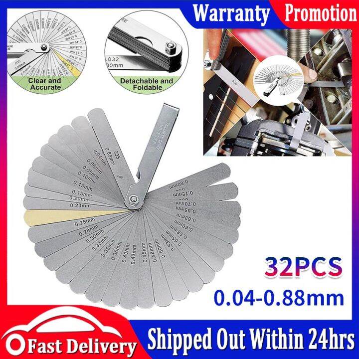 【Local Send Out】32 Blades Metric Thickness Gage Set Tappet Valve Feeler