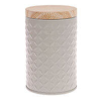 Starrybaby High-End Wood Grain Tin Box 7.5X11.6Cm กล่องเก็บของโลหะแข็ง Home Organizer