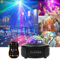 ไฟปาร์ตี้โชว์ Ktv รีโมทอินฟราเรดแบบพกพาไฟเวทีในโปรเจคเตอร์ Rgb Led 8W