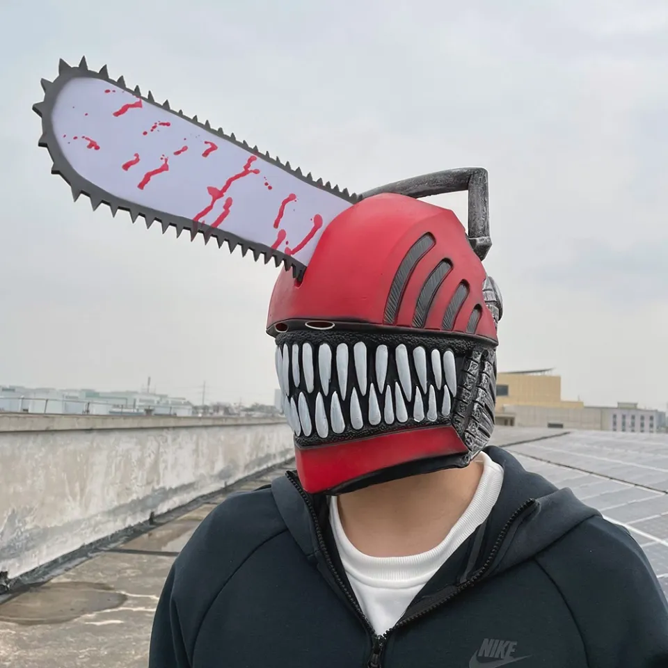 Chainsaw Man Cosplay Latex mask Headgear Rubber Denji Full head
