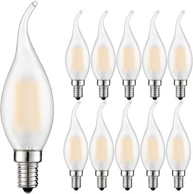 Retro LED หรี่แสงได้แสงเทียน C35 Frosted E14 220V 4W 6W WARM White 2700K Filament หลอดไฟสำหรับโคมไฟระย้า-dliqnzmdjasfg