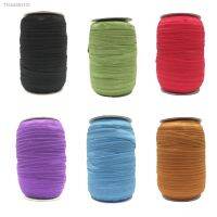 ┅✒ 100Yards Solid Color Cheap Shiny Fold Over Elastic Plain FOE Spandex Band Hair Tie DIY Head Wear Gift Packaging Wrapping