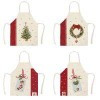 Christmas Gift Flower Lavender Pattern Customizable Apron Women Kitchen Apron Hairdresser Kitchen Apron Household Apron Cooking